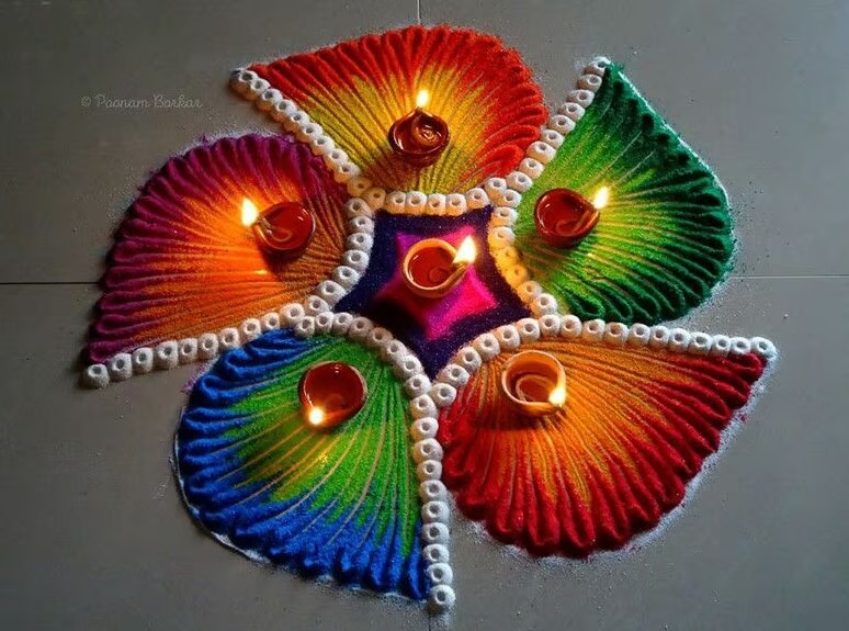 rangoli design for diwali